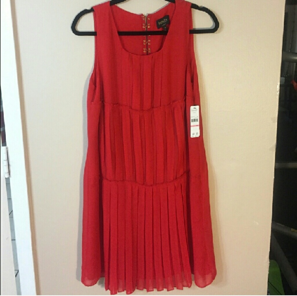 LAUNDRY by Shelli Segal Pleated  Dress